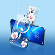 For iPhone 14 Plus Flower Frosted MagSafe Phone Case (Lily) - iPhone 14 Plus Cases by PMC TechLife | Online Shopping South Africa | PMC TechLife