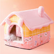 House Type Universal Removable and Washable Pet Dog Cat Bed Pet Supplies, Size:S(Pink Rabbit) - Beds by PMC TechLife | Online Shopping South Africa | PMC TechLife | Buy Now Pay Later Mobicred