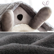 House Type Universal Removable and Washable Pet Dog Cat Bed Pet Supplies, Size:S(Grey Igloo)