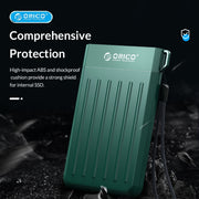 ORICO M25C3-GR 2.5 inch USB3.1 Gen1 Type-C Hard Drive Enclosure(Green)