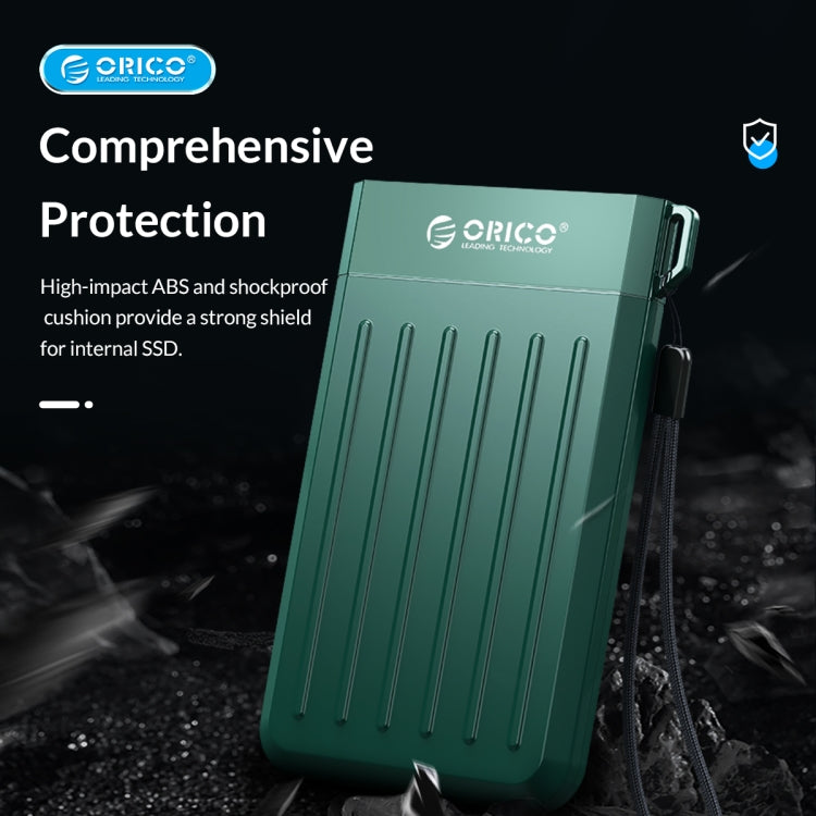 ORICO M25C3-GR 2.5 inch USB3.1 Gen1 Type-C Hard Drive Enclosure(Green)