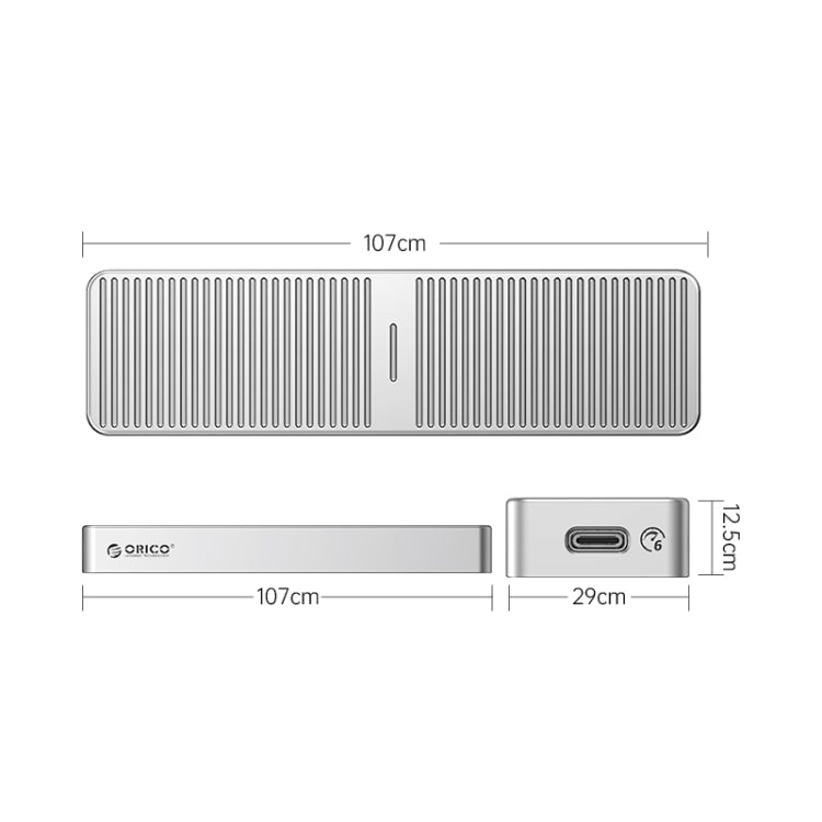 ORICO M221C3-SV M.2 NGFF 6Gbps SSD Enclosure(Silver)