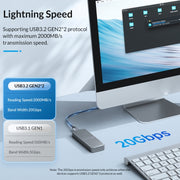ORICO M221C3-GY M.2 NGFF 6Gbps SSD Enclosure(Grey)