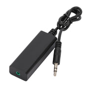 3.5mm Audio Common Ground Isolator Signal Anti-jamming Noise Reducer(Black)