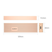 ORICO FV35C3-G2-RG 10Gbps USB3.2 Gen2 Type-C M.2 NVMe/NGFF(SATA) Dual Protocol SSD Enclosure(Gold)