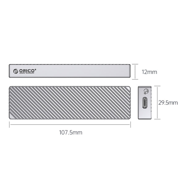ORICO M211C3-SV M.2 NGFF SSD enclosure(Silver)