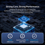 ORICO M211C3-SV M.2 NGFF SSD enclosure(Silver)