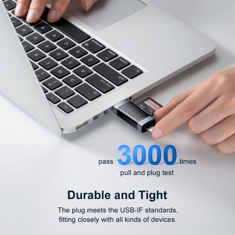 ORICO CS2D-A3 TF/SD Dual Port USB-A3.0 Single Read Card Reader(Black)