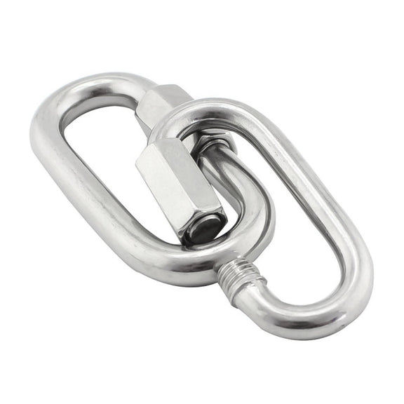 3 PCS 6mm 304 Stainless Steel Quick Connect Ring Runway Buckle