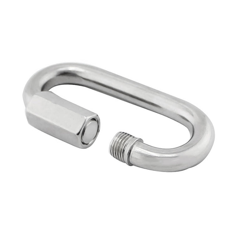 3 PCS 6mm 304 Stainless Steel Quick Connect Ring Runway Buckle