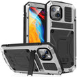 For iPhone 14 Plus R-JUST Shockproof Waterproof Dust-proof Case with Holder (Silver) - free shipping - PMC TechLife - Order now!