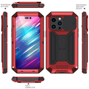 For iPhone 14 Pro R-JUST Shockproof Life Water-resistant Dust-proof Case(Red)