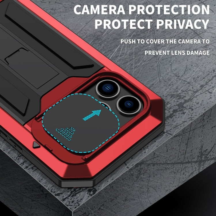 For iPhone 14 Pro R-JUST Shockproof Life Water-resistant Dust-proof Case(Red)