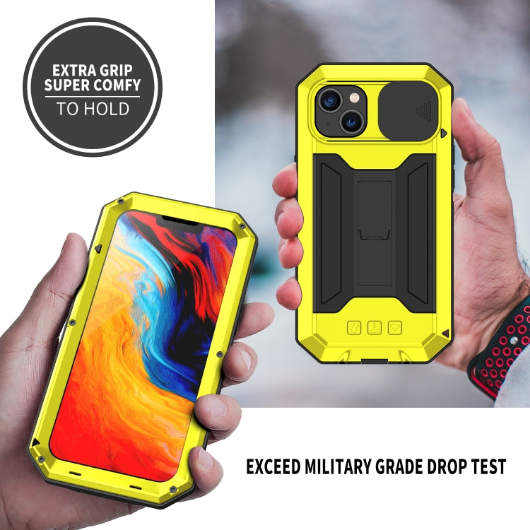 For iPhone 14 R-JUST Shockproof Life Water-resistant Dust-proof Case (Yellow)