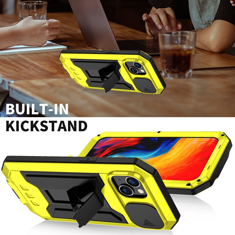 For iPhone 14 R-JUST Shockproof Life Water-resistant Dust-proof Case (Yellow)