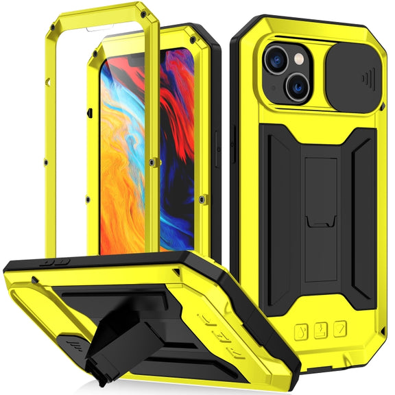 For iPhone 14 R-JUST Shockproof Life Water-resistant Dust-proof Case (Yellow)