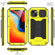For iPhone 14 Plus R-JUST Shockproof Life Water-resistant Dust-proof Case (Yellow)