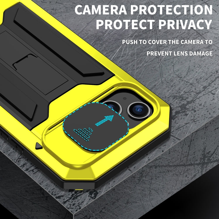 For iPhone 14 Plus R-JUST Shockproof Life Water-resistant Dust-proof Case (Yellow)