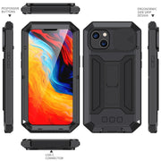 For iPhone 14 Plus R-JUST Shockproof Life Water-resistant Dust-proof Case (Black)