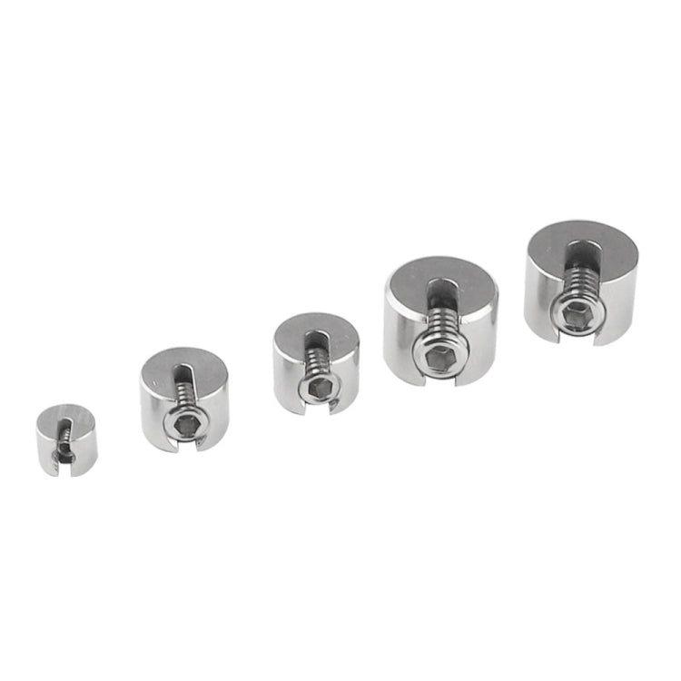 2 PCS M8x3 316 Stainless Steel Garden Wire Rope Fixed Clip