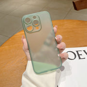 For iPhone 14 Plus Frosted PP Phone Case (Green)
