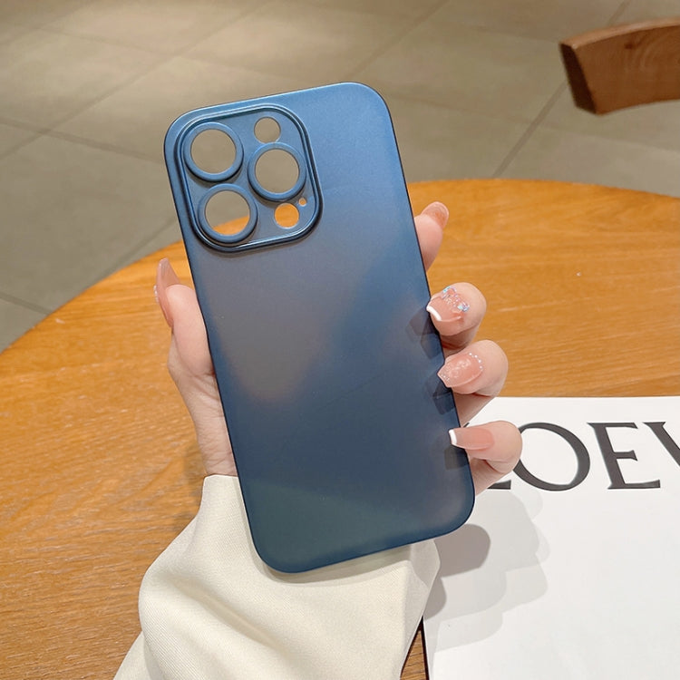 For iPhone 14 Plus Frosted PP Phone Case (Blue)