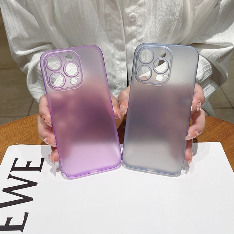 For iPhone 14 Plus Frosted PP Phone Case (Purple)