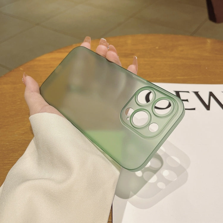 For iPhone 14 Plus Frosted PP Phone Case (Green)