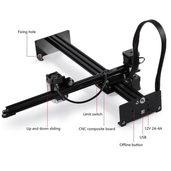 NEJE MASTER 3 Plus Laser Engraver with N40630 Laser Module(US Plug)