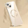 For iPhone 14 Frameless Glass CD MagSafe Case (Gold) - iPhone 14 Cases by PMC TechLife | Online Shopping South Africa | PMC TechLife | Buy Now Pay Later Mobicred