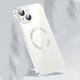 For iPhone 14 Frameless Glass CD MagSafe Case (Silver) - iPhone 14 Cases by PMC TechLife | Online Shopping South Africa | PMC TechLife | Buy Now Pay Later Mobicred