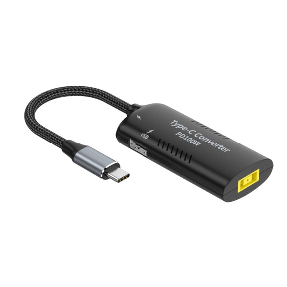 Square Port + Type-C + USB Female to Type-C Multifunction Adapter