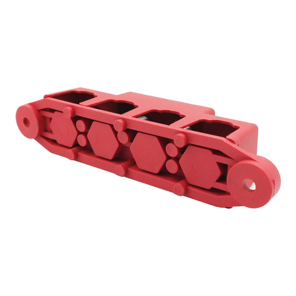 1 Pair Black & Red M8 Stud RV Ship High Current Power Distribution Terminal Block with Cover