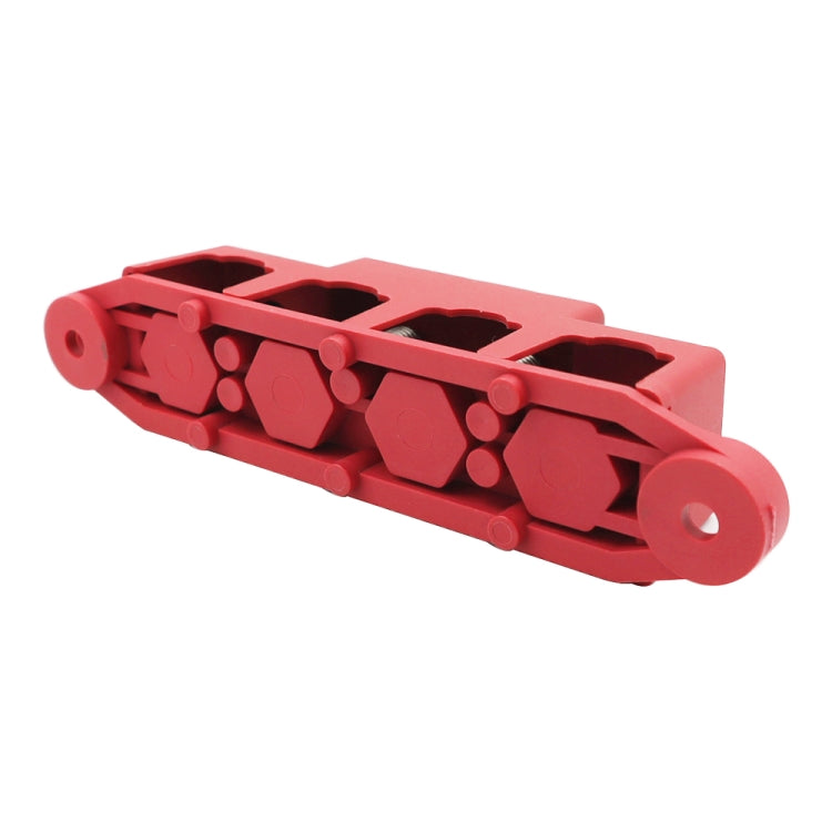 1 Pair Black & Red M8 Stud RV Ship High Current Power Distribution Terminal Block with Cover