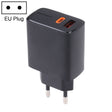 LZ-1130 PD 20W Type-C+QC 3.0 USB Fast Charger, Plug Type:EU Plug(Black) - free shipping - PMC TechLife - Order now!