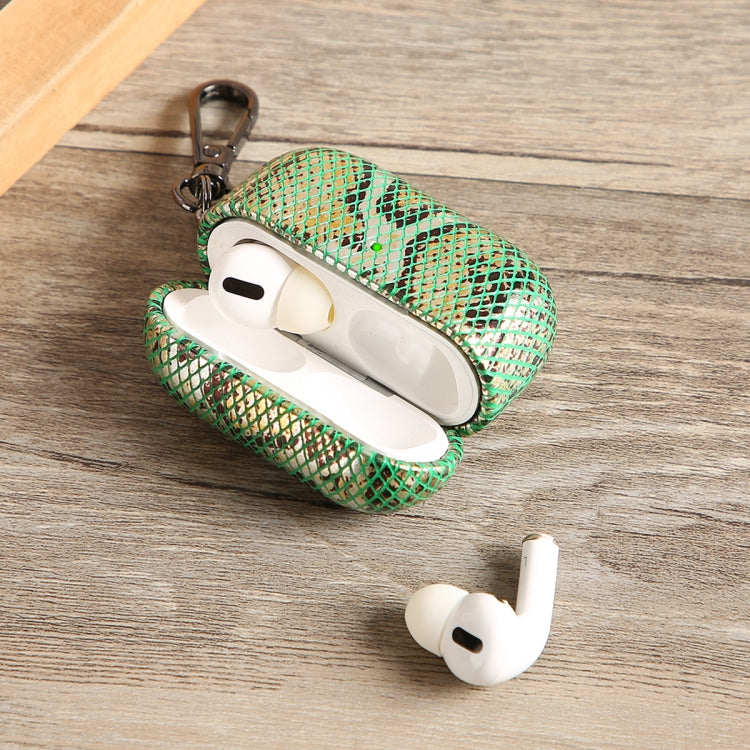 J01 Mesh Snakeskin Headphone Case For AirPods 3(Silver)