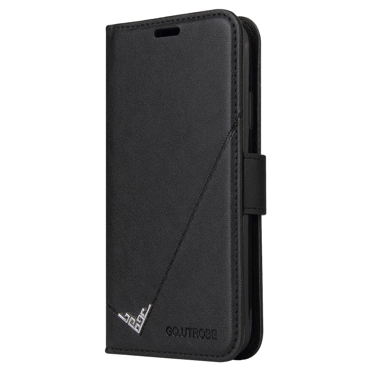 For Xiaomi Mi A3 GQUTROBE Right Angle Leather Phone Case(Black)