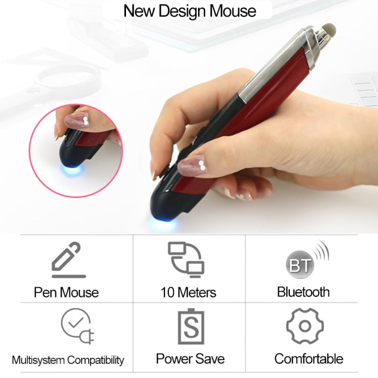 PR-08 Multifunctional Wireless Bluetooth Pen Mouse Capacitive Pen Mouse(White)