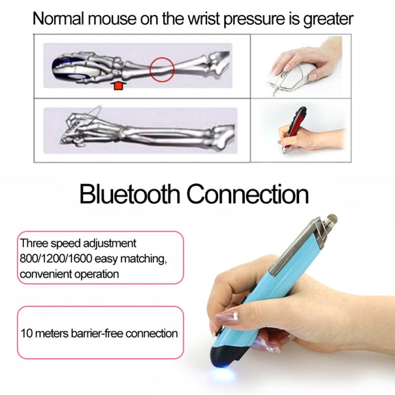 PR-08 Multifunctional Wireless Bluetooth Pen Mouse Capacitive Pen Mouse(White)