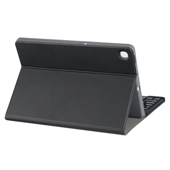 Square Cap Bluetooth Keyboard Leather Case with Pen Slot For Samsung Galaxy Tab S7(Light Blue)