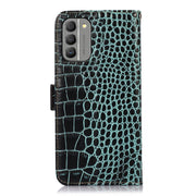 For Nokia G400 Crocodile Top Layer Cowhide Leather Phone Case(Green)