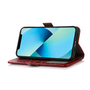 For Huawei Mate 50 Pro Crocodile Top Layer Cowhide Leather Phone Case(Red)