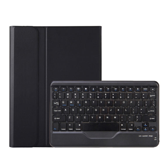 AM18-B Bluetooth Keyboard Leather Case For Lenovo XiaoXin Pad Pro 2022 11.2 inch(Black)