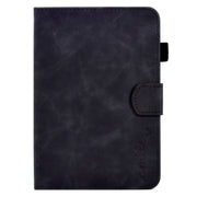 For Amazon Kindle Paperwhite 5 Embossed Smile Flip Tablet Leather Case(Black)