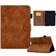 For Amazon Kindle Paperwhite 4/3/2/1 Embossed Smile Flip Tablet Leather Case(Brown) - Amazon by PMC TechLife | Online Shopping South Africa | PMC TechLife | Buy Now Pay Later Mobicred