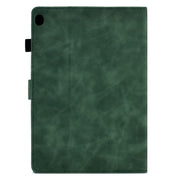 For Lenovo Tab M10 Embossed Smile Flip Tablet Leather Case(Green)