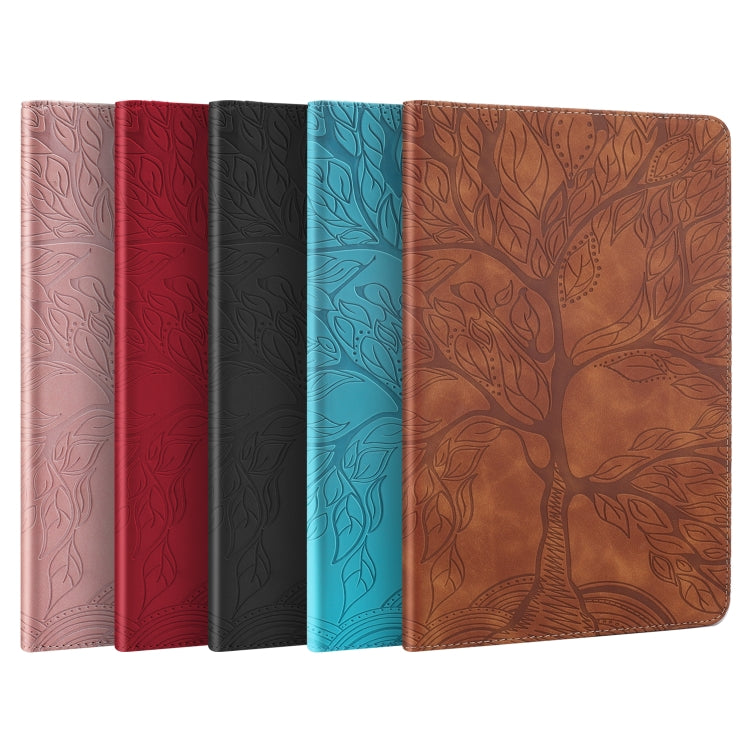 For OPPO Realme Pad X Life Tree Series Horizontal Flip Leather Tablet Case(Black)