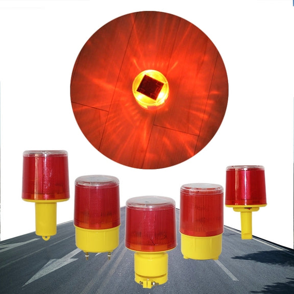 Night Solar Safety Warning Flash Light, Specification:01 Screw Fixed(Green)