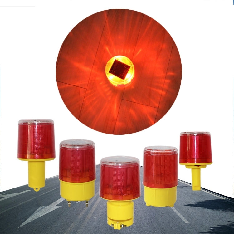 Night Solar Safety Warning Flash Light, Specification:02 Sleeve(Blue)