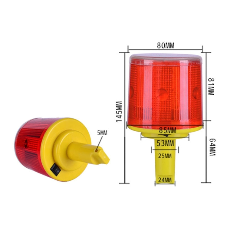 Night Solar Safety Warning Flash Light, Specification:03 Slim Sticks Tied or Inserted(Blue)